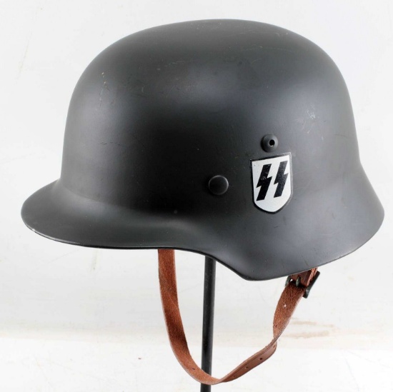 WWII GERMAN THIRD REICH RESTORED SS M38 HELMET
