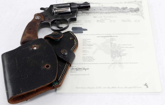 USAF COLT AIRCREWMAN REVOLVER W LETTER .38 SPL