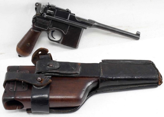 MAUSER BROOMHANDLE C96 SEMI AUTO PISTOL 7.63X25 MM