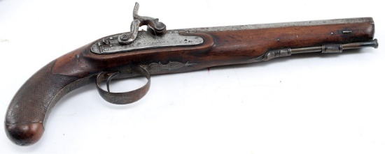HUGHES PERCUSSION OFFICERS PISTOL .72 CAL LONDON