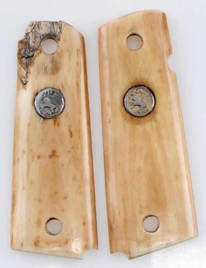 COLT 1911 FOSSIL MASTODON IVORY GRIP SET
