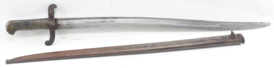 BELGIAN MODEL 1842 YATAGHAN SWORD BAYONET