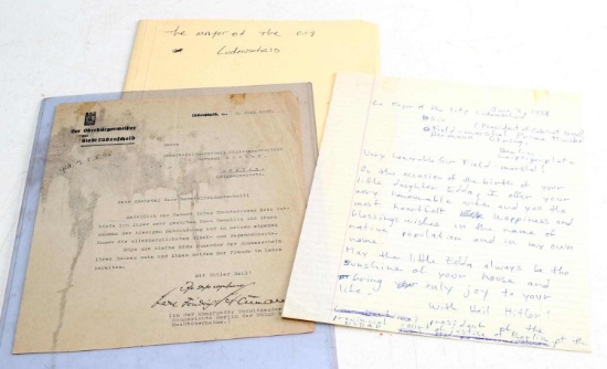 WWII GERMAN THIRD REICH LETTER TO HERMANN GORING