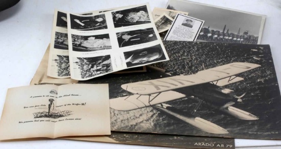 WWII GERMAN THIRD REICH SS & OTHER PHOTO EPHEMERA