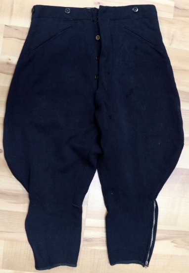 WWII GERMAN PANZER KORPS LEATHER TROUSERS