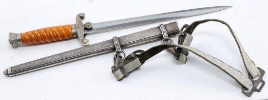 WWII GERMAN THIRD REICH ARMY DAGGER W/ HANGER