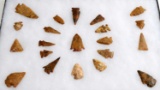 NATIVE AMERICAN GROUND FIND ARROWHEAD LOT OF 20