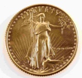 1/4 OZ 1986 AMERICAN EAGLE FINE GOLD COIN BU