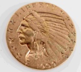 1909 D HALF EAGLE $5.00 GOLD INDIAN COIN
