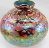 DLF DAVE LYNN FETY FENTON NUMBERED MOSAIC VASE