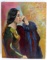 SIGNED OIL ON CANVAS PORTRAIT OF SEATED WOMAN