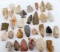 LOT OF THIRTY GROUND FIND ARROWHEADS