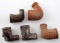 COLONIAL FUR TRADE PIPE LOT OF FIVE