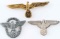 WWII GERMAN THIRD REICH EAGLE PIN LOT OF THREE