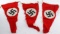 WWII GERMAN THIRD REICH PENNANT FLAG LOT OF THREE