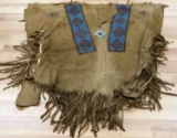 PLAINS INDIAN BRAIN TANNED LEATHER WAR SHIRT