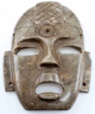 MAYAN SOAPSTONE MAYA MASK AGE INDETERMINATE