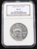 2008 PLATINUM $100 AMERICAN EAGLE NCG MS 69