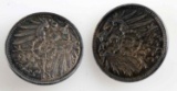 IMPERIAL GERMAN REICHSMARK CLIP ON EARRINGS