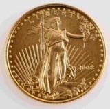 1/10 OZ AMERICAN EAGLE FINE GOLD COIN BU