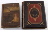 2 19TH CENTURY ANTIQUE BOOKS 1858 1885