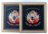 LOT OF TWO NICELY FRAMED CRUISE EMBROIDERIES