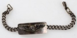 WWII SERVICE PILOT WINGS STERLING SILVER BRACELET