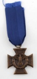 WWII GERMAN BORDER PROTECTION LONG SERVICE MEDAL