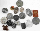 WWII GERMAN THIRD REICH BADGE & TINNIE LOT OF 19