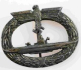 WWII GERMAN THIRD REICH KRIEGSMARINE U BOAT BADGE