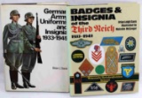 WWII GERMAN BADGE & UNIFORM BOOK LOT OF 2