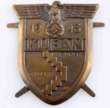 WWII GERMAN THIRD REICH UNISSUED KUBAN SHIELD