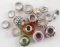 PANDORA STERLING SILVER ENAMEL AND GLASS CHARMS