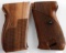 GERMAN WALTHER P-38 WOODEN GRIPS LOT OF TWO