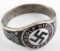WWII GERMAN ADOLF HITLER 1933 SILVER RALLY RING