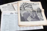 WWII CIVIL WAR NEW YORK TIMES NEWSPAPER LOT OF 6