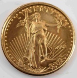 2001 1/10 OZ GOLD AMERICAN EAGLE BU COIN