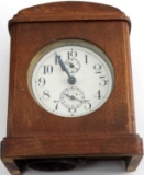 LATE 19TH CENTURY ANTIQUE PORTABLE ALARM CLOCK