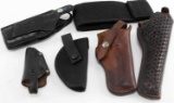 MODERN HOLSTER AND MAGAZINE HOLSTER LOT OF SIX
