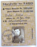 WWII GERMAN NSDAP AUSWEIS IDENTIFICATION DOCUMENT