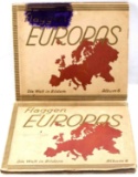 WWII GERMAN LOT OF EURO FLAG CIGARETTE CARD ALBUMS