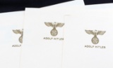 6 SHEETS OF ADOLF HITLERS PERSONAL STATIONARY