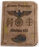 WWII GERMAN THIRD REICH SS PANZER AUSWEIS ID CARD