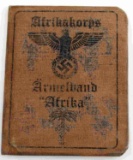 WWII GERMAN 3RD REICH AFRIKA KORPS AUSWEIS ID CARD