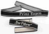 2 WWII GERMAN WAFFEN SS DIVISION CUFF TITLE LOT