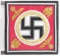 WWII GERMAN ADOLF HITLER PERSONAL VEHICLE ID FLAG