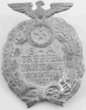WWII GERMAN SS THIRD REICH SA TREFFEN RALLY BADGE