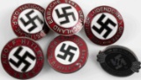 WWII GERMAN WAFFEN SS POLITICAL PARTY LAPEL PINS