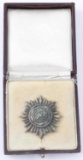 WWII GERMAN 1ST CLASS SILVER EASTERN PEOPLES BADGE