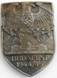 WWII GERMAN 1944 1945 BUDAPEST SLEEVE SHIELD BADGE
